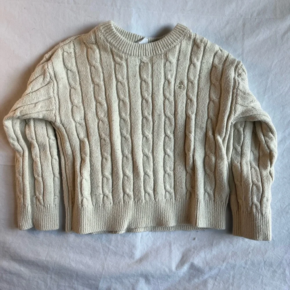 GAP‎ Cable Knit Sweater in Cream Size 5T